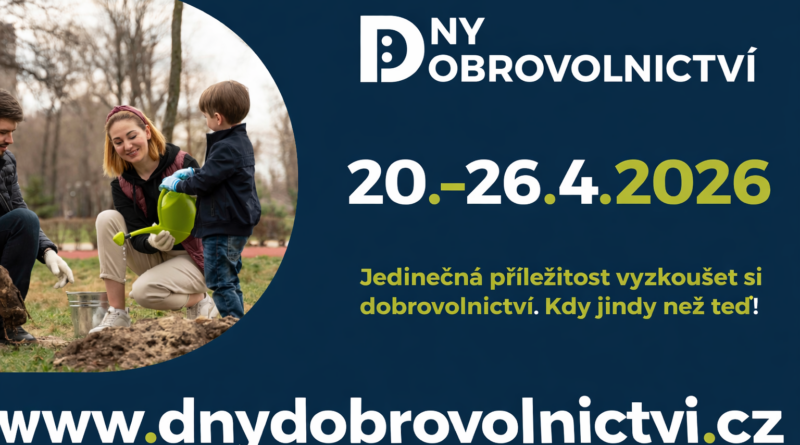 Dny dobrovolnictví 2026: Česko se spojí pro dobrou věc!